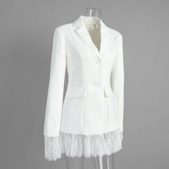 Lace Patchwork Blazer