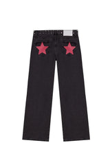Star Print High Waited Jeans