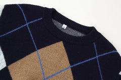Argyle Crew Neck Sweater