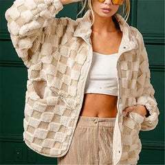 Checkered Sherpa Jacket