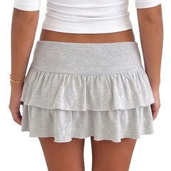 Ruffle Tiered Mini Skirt