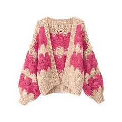 Stripe Pattern Cardigan