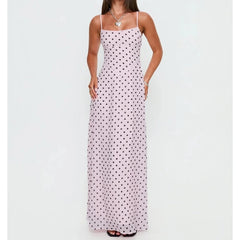 Polka Dot Slip Long Dress