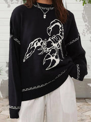 Black Scorpion Full Sleeved Sweater