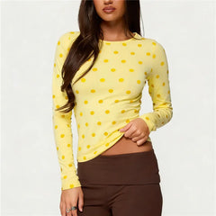 Polka Dot Long Sleeve Top