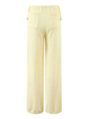 Ribbed Tube Top And High Waist Pants Set