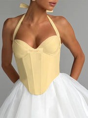 Bow Tie Corset Solid Top