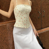 Floral Print Cami Crop Top