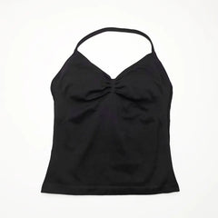 Halter Seamless Tank With Removable Pads
