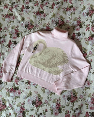 Swan Turtleneck Sweater