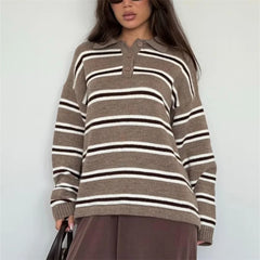 Striped Knitted Sweatshirt