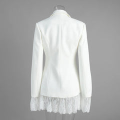 Lace Patchwork Blazer