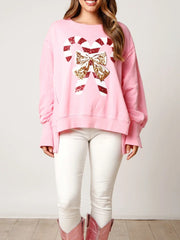 Sequin Candy Cane Sweatshirt
