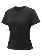 Ruched Short Sleeve T-Shirt