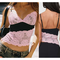 Lace Patchwork Cami Top