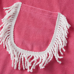 Button‑Down Short Sleeve Tassel Fringe Pocket Top And Shorts Loungewear Set