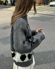 Printed Graphic Cardigan