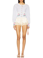 Striped Pattern Printed Cardigan