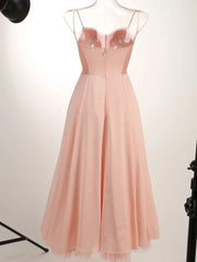 Satin Strap Tulle Dress