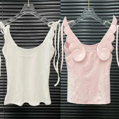 Angel Wing Tie Up Tank Top