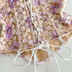 Strapless Floral Sleeveless Corset