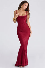 Spaghetti Strap Fishtail Long Dress