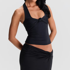 Halter Knotted Tank Top