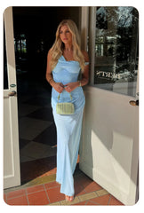 Off Shoulder Draped Corset Mesh Maxi Dress