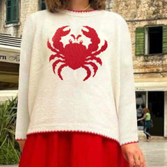 Crab/Lobster Graphic Sweater
