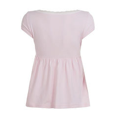 Pink Bow Babydoll Top