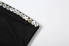 Button Patchwork Tank Top