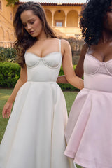 Satin Strap Tulle Dress