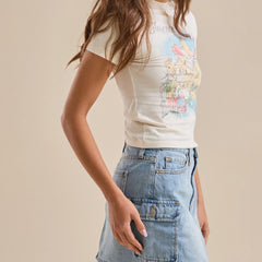 Italy Printed Graphic Baby Tee