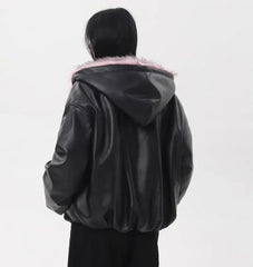 Fuax Fur Hooded Parkas