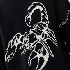 Black Scorpion Full Sleeved Sweater