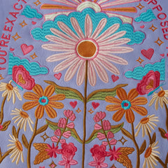 Embroidered Letter Pattern Hooded Sweatshirt