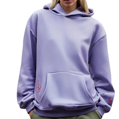 Embroidered Letter Pattern Hooded Sweatshirt