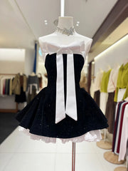 Bowknot Sleeveless Flare Bloomers Mini Dress