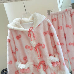 Pink Plush 3 Piece Pajama Set
