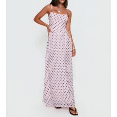 Polka Dot Slip Long Dress