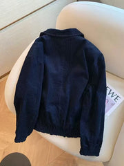 Corduroy Paid Lining Patchwork Jacket