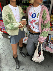 Stripe Pattern Cardigan