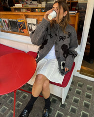 Printed Graphic Cardigan