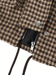 Houndstooth Cropped Jacket