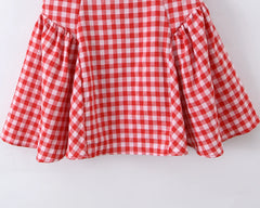 Gingham Plaid Mini Sleeveless Dress