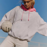 Two Tone Drawstring Hoodie