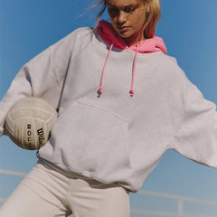 Two Tone Drawstring Hoodie