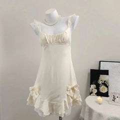 Ruffles Bow Hem Nightgown