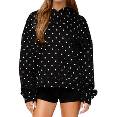 Polka Dot Printed Hoddie