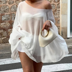 Sheer Chiffon Shawl Wrap Cover-up